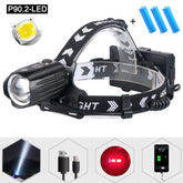 Strong Headlight Usb Display New Charging Can Input And Output Battery Headlight