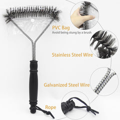 Barbecue Grill BBQ Brush Clean Tool Stainless Steel Wire Bristles Non-stick Cleaning Brushes