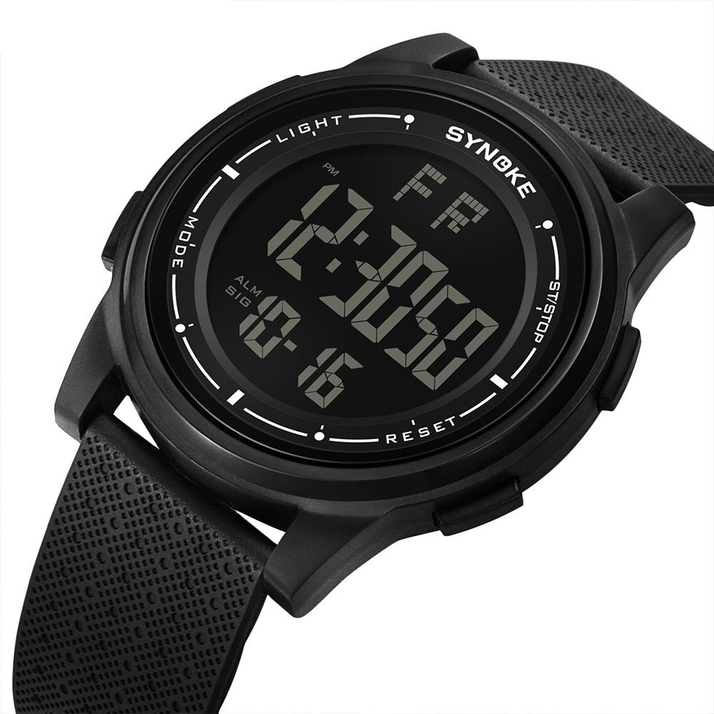 Men's Sports Electronic Watch Lightweight Design Large Screen Luminous Student Watch